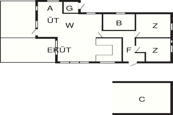 Foto van 4 persoons vakantie huis in Oksbøl-By Traum - Vakantiehuis in Oksbøl - FloorPlan