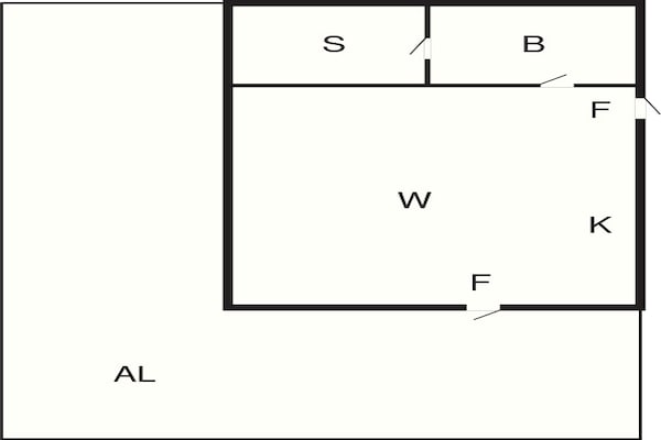 Foto van 3 persoons vakantie huis in LÖTTORP-By Traum - Vakantiehuis in LÖTTORP - FloorPlan