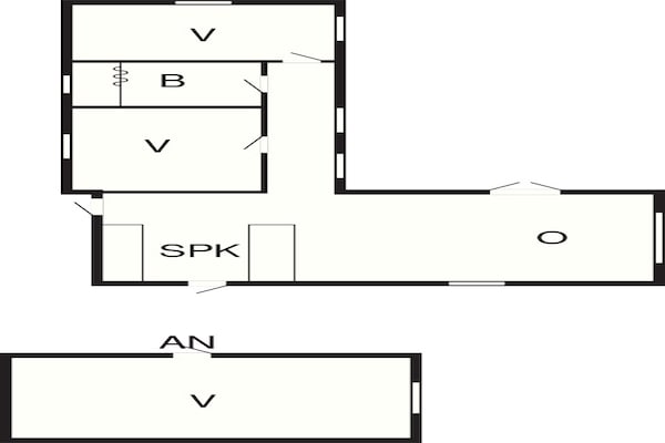 Foto van 6 persoons vakantie huis in Gilleleje-By Traum - Vakantiehuis in Gilleleje - FloorPlan