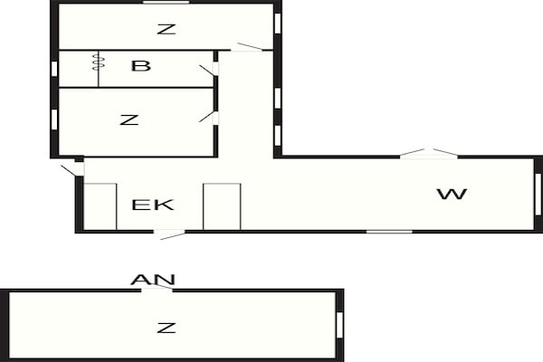 Foto van 6 persoons vakantie huis in Gilleleje-By Traum - Vakantiehuis in Gilleleje - FloorPlan