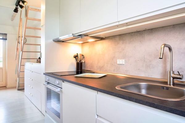 Foto van Moderne loft met uitzicht op zee - Vakantiehuis in Allinge - Indoor