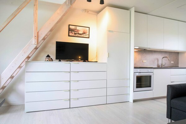 Foto van Moderne loft met uitzicht op zee - Vakantiehuis in Allinge - Indoor