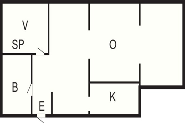Foto van 3 persoons vakantie huis in Urshult-By Traum - Vakantiehuis in Urshult - FloorPlan