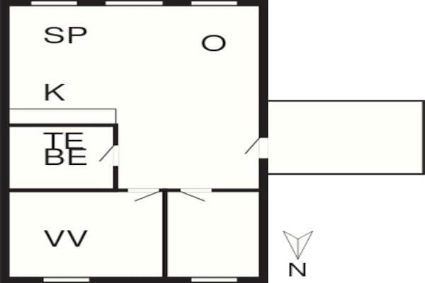 Foto van 4 persoons vakantie huis in Rømø-By Traum - Vakantiehuis in Rømø - FloorPlan