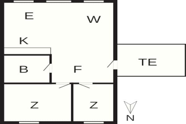 Foto van 4 persoons vakantie huis in Rømø-By Traum - Vakantiehuis in Rømø - FloorPlan