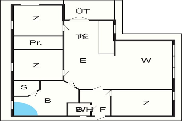 Foto van 6 persoons vakantie huis in Fur-By Traum - Vakantiehuis in Fur - FloorPlan