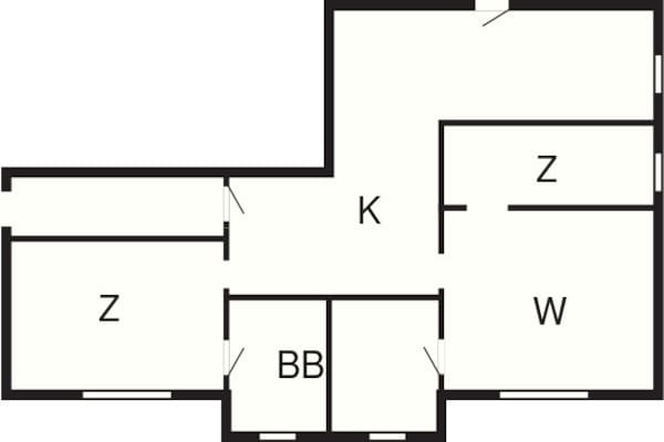 Foto van Appartement in Vakantiepark - gratis waterpark - Vakantiehuis in Ulfborg - FloorPlan