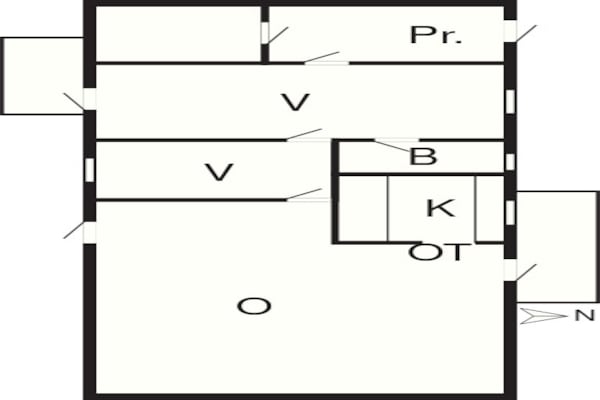 Foto van 4 persoons vakantie huis in Ulfborg-By Traum - Vakantiehuis in Fengersfors - FloorPlan