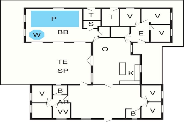 Foto van Luxe vakantieverblijf in Asserbo - Vakantiehuis in Frederiksværk - FloorPlan