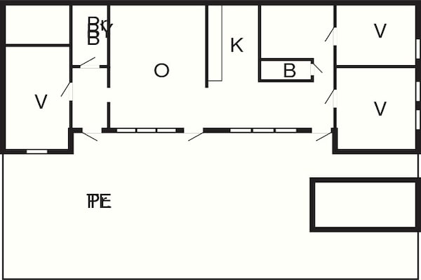 Foto van 5 persoons vakantie huis in VÄSTRA FRÖLUNDA - Vakantiehuis in VÄSTRA FRÖLUNDA - FloorPlan