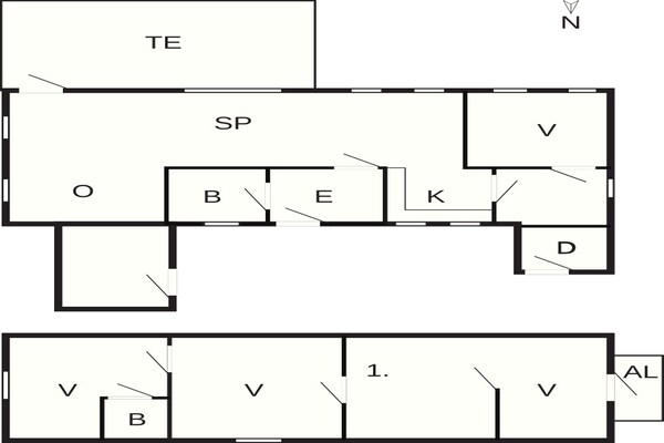 Foto van 6 persoons vakantie huis in Ringkøbing-By Traum - Vakantiehuis in Ringkøbing - FloorPlan