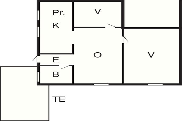 Foto van 4 persoons vakantie huis in Hadsund-By Traum - Vakantiehuis in Hadsund - FloorPlan