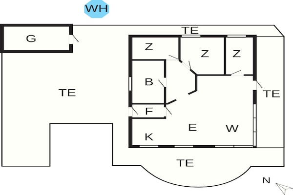 Foto van 4 persoons vakantie huis in Thisted-By Traum - Vakantiehuis in Thisted - FloorPlan