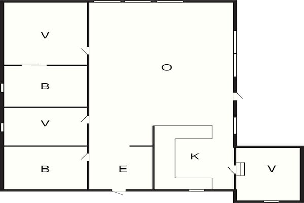 Foto van 6 persoons vakantie huis in Hjørring - Vakantiehuis in Hjørring - FloorPlan