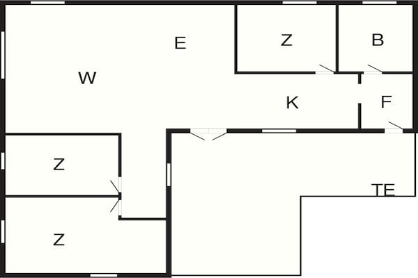 Foto van 6 persoons vakantie huis in Hadsund-By Traum - Vakantiehuis in Hadsund - FloorPlan