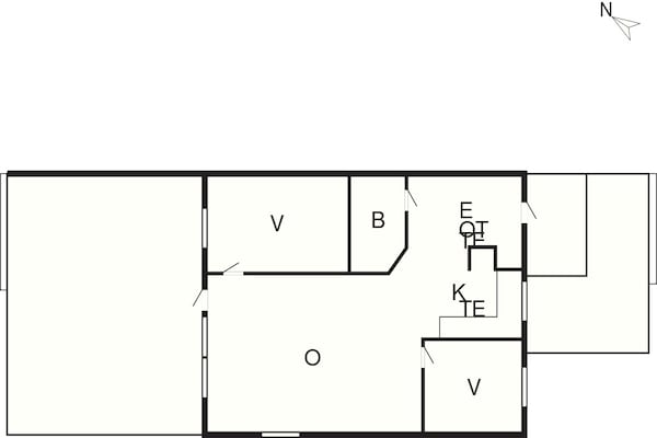 Foto van 4 sterren vakantie huis in Laeso - Vakantiehuis in Læsø - FloorPlan