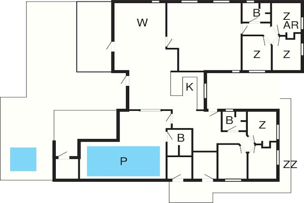 Foto van Luxe Retreat van Hasmark - Vakantiehuis in Otterup - FloorPlan