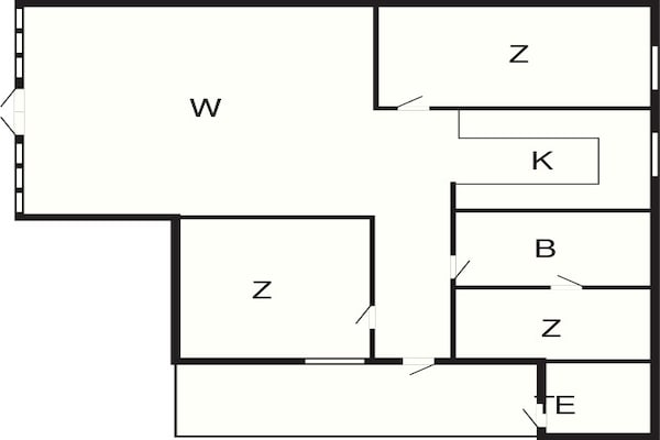 Foto van 6 persoons vakantie huis in Ålbæk-By Traum - Vakantiehuis in Ålbæk - FloorPlan