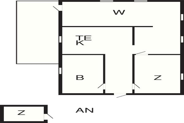 Foto van 6 persoons vakantie huis in Eskebjerg-By Traum - Vakantiehuis in Eskebjerg - FloorPlan