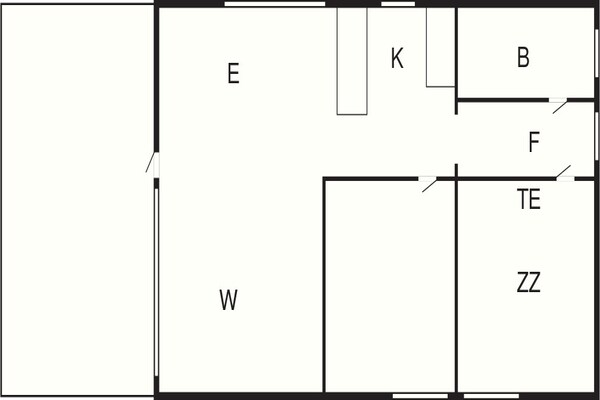 Foto van 4 persoons vakantie huis in Græsted-By Traum - Vakantiehuis in Græsted - FloorPlan