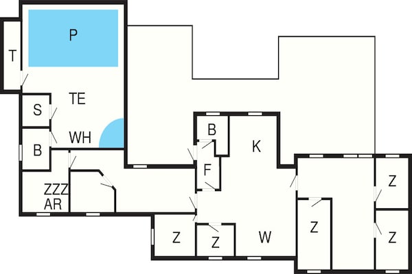 Foto van 4 sterren vakantie huis in Øster Assels-By Traum - Vakantiehuis in Øster Assels - FloorPlan
