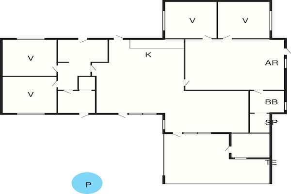 Foto van Luxe toevluchtsoord in Albaek - Vakantiehuis in Ålbæk - FloorPlan