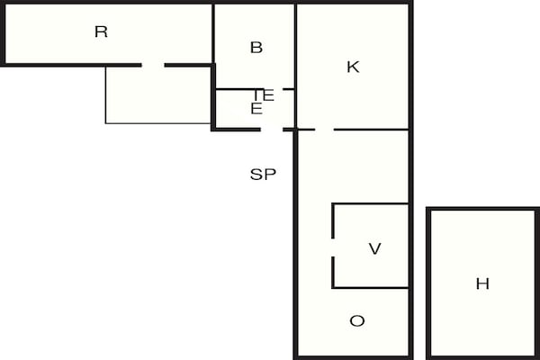 Foto van 6 persoons vakantie huis in HISHULT - Vakantiehuis in HISHULT - FloorPlan