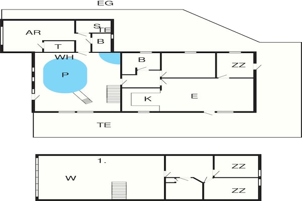 Foto van Toevluchtsoord aan zee met uitzicht - Vakantiehuis in Vestervig - FloorPlan