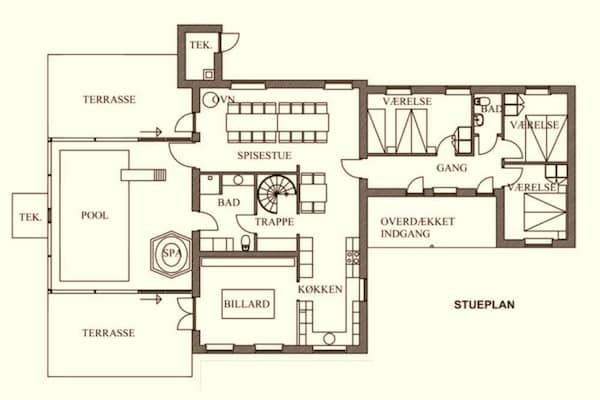 Foto van 4 sterren vakantie huis in Brande - Vakantiehuis in Brande - FloorPlan