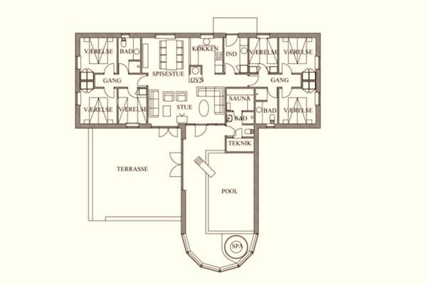Foto van 4 sterren vakantie huis in Harboøre - Vakantiehuis in Harboøre - FloorPlan