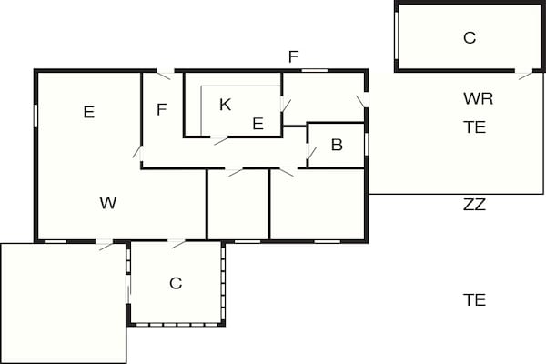 Foto van 4 persoons vakantie huis in Bredebro-By Traum - Vakantiehuis in Bredebro - FloorPlan