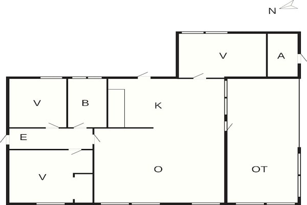 Foto van 6 persoons vakantie huis in Karrebæksminde - Vakantiehuis in Karrebæksminde - FloorPlan
