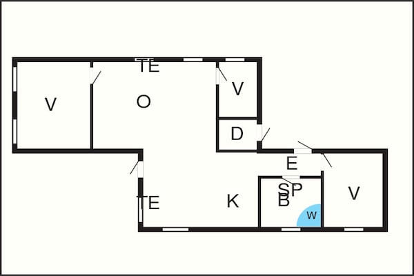 Foto van 6 persoons vakantie huis in Hadsund-By Traum - Vakantiehuis in Hadsund - FloorPlan