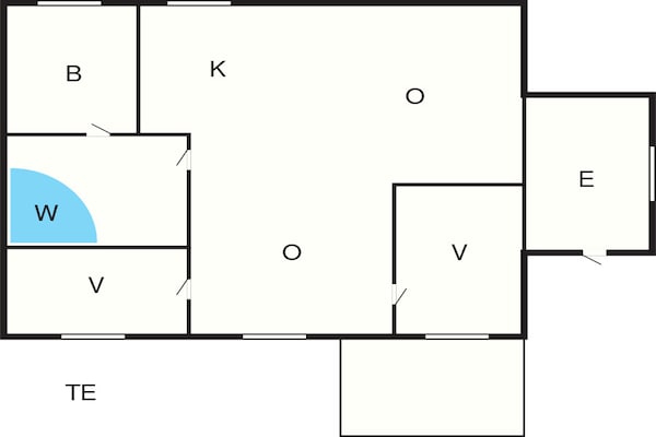 Foto van Lichtdoorstroomd toevluchtsoord in Boddum - Vakantiehuis in Hurup Thy - FloorPlan
