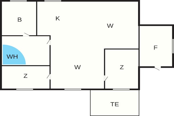 Foto van Lichtdoorstroomd toevluchtsoord in Boddum - Vakantiehuis in Hurup Thy - FloorPlan