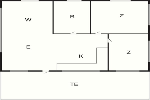 Foto van 4 persoons vakantie huis in Gilleleje-By Traum - Vakantiehuis in Gilleleje - FloorPlan