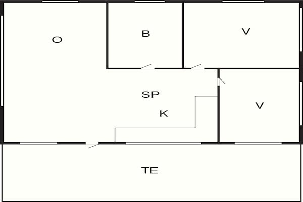Foto van 4 persoons vakantie huis in Gilleleje-By Traum - Vakantiehuis in Gilleleje - FloorPlan