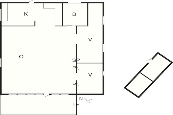 Foto van 6 Personen vakantie huis in Nibe - Vakantiehuis in Nibe - FloorPlan