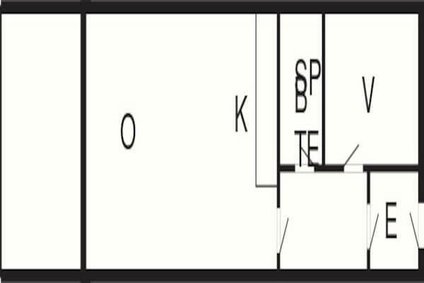 Foto van 4 persoons vakantie huis op een vakantie park in Glesborg - FloorPlan