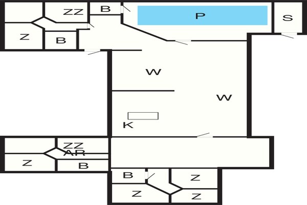Foto van 5 sterren vakantie huis in Vejers Strand - Vakantiehuis in Vejers Strand - FloorPlan