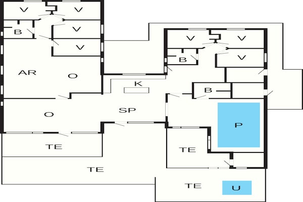 Foto van 5 sterren vakantie huis in Sydals - Vakantiehuis in Sydals - FloorPlan