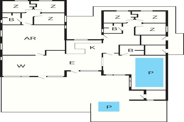 Foto van 5 sterren vakantie huis in Aakirkeby - Vakantiehuis in Aakirkeby - FloorPlan