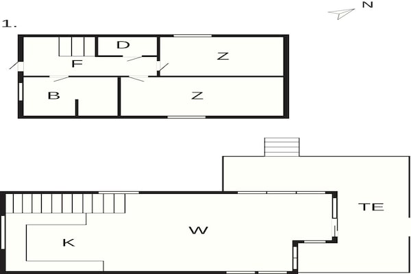Foto van Privéparkeergelegenheid bij Vanggardsvej - Vakantiehuis in Otterup - FloorPlan