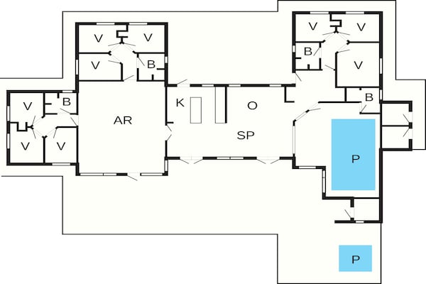 Foto van 5 sterren vakantie huis in Nørre Nebel - Vakantiehuis in Nørre Nebel - FloorPlan