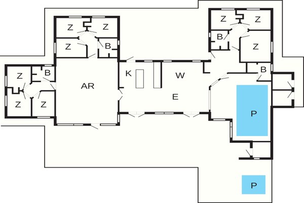 Foto van 5 sterren vakantie huis in Nørre Nebel - Vakantiehuis in Nørre Nebel - FloorPlan
