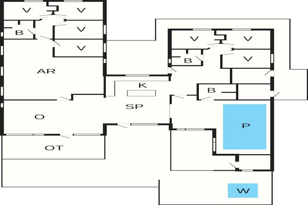 Foto van 5 sterren vakantie huis in Sydals - Vakantiehuis in Sydals - FloorPlan