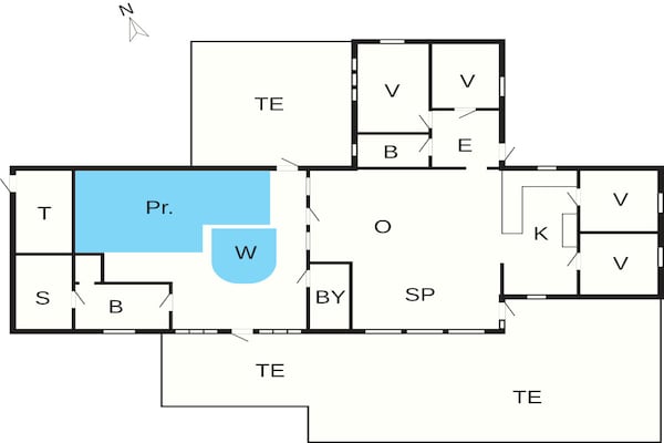 Foto van 4 sterren vakantie huis in Væggerløse - Vakantiehuis in Væggerløse - FloorPlan