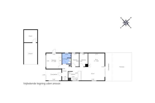 Foto van 4 sterren vakantie huis in Sydals - Vakantiehuis in Sydals - FloorPlan