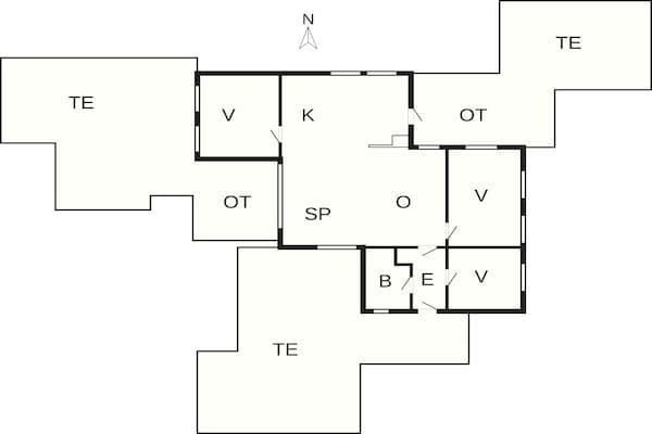 Foto van 6 Personen vakantie huis in Asperup - Vakantiehuis in Asperup - FloorPlan