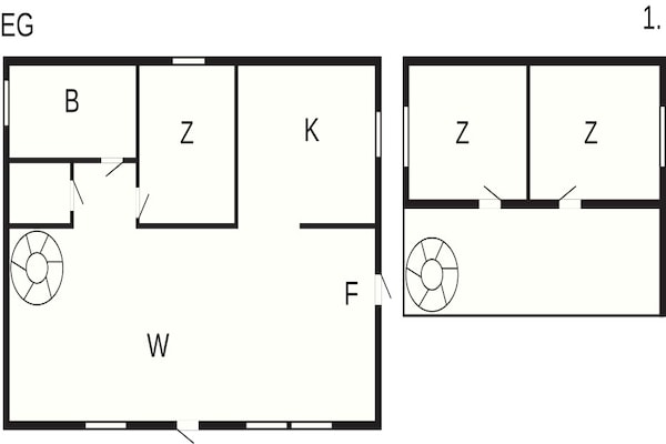Foto van 4 sterren vakantie huis in Gotlands Tofta - Vakantiehuis in Gotlands Tofta - FloorPlan